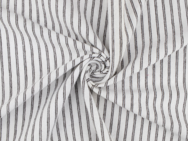 CXJ26 - Cotton Jersey Stripe Natural/Black