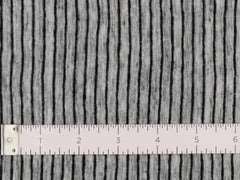 LIN54 - Stripe GH/ Blk  Linen Jersey 2/5"-1/10"