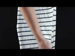 CLJ24-NV - Vintage  Jersey Space Dye Navy Stripe